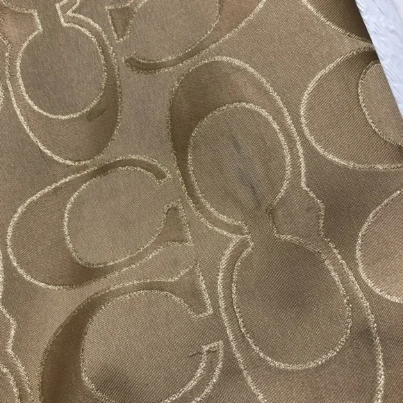 Coach gold poppy signature large bag